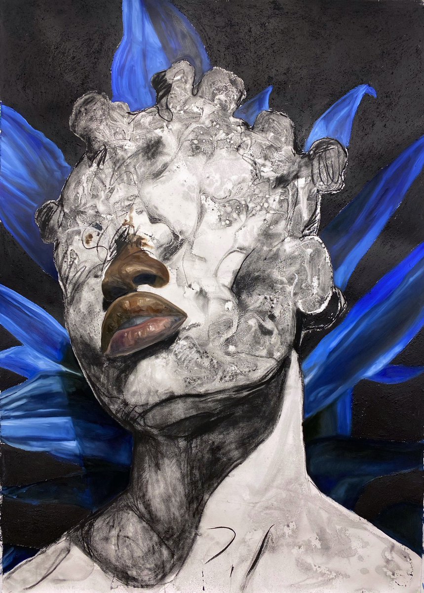 iknowkhari's tweet photo. A perspective of what I think about when I make my art and why I use ocean water in my paintings! https://t.co/UOJeo9cmHi