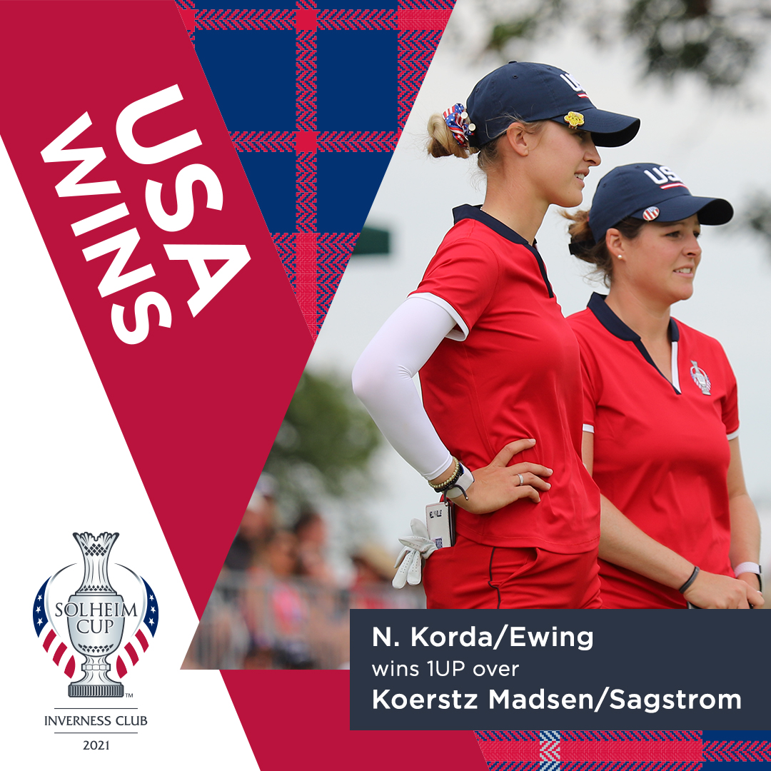 Win #1 for Team USA 👏🇺🇸  

<a href="/NellyKorda/">Nelly Korda</a> and <a href="/allymc10/">Ally Ewing</a> grab the 1UP victory.
