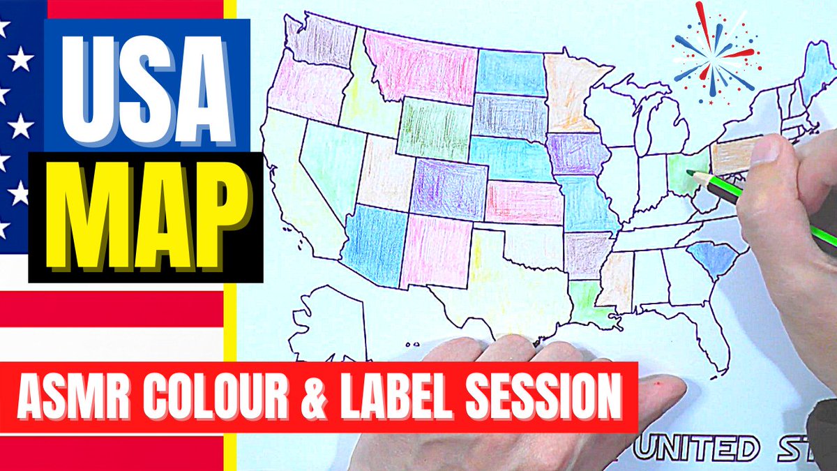 asmrwhispers21's tweet photo. Fancy a spot of ASMR colouring and States labelling? If so, check out this recent video.
https://t.co/6ocDx57v19
#asmr #belfastwhispers #asmrwhispers #asmrpapersounds #asmrpaper #usa #usamap #usamapcolouring #asmrusa #asmraccent #relaxingwhispering #relaxingasmr #asmrtingles https://t.co/sEmooeQaS2