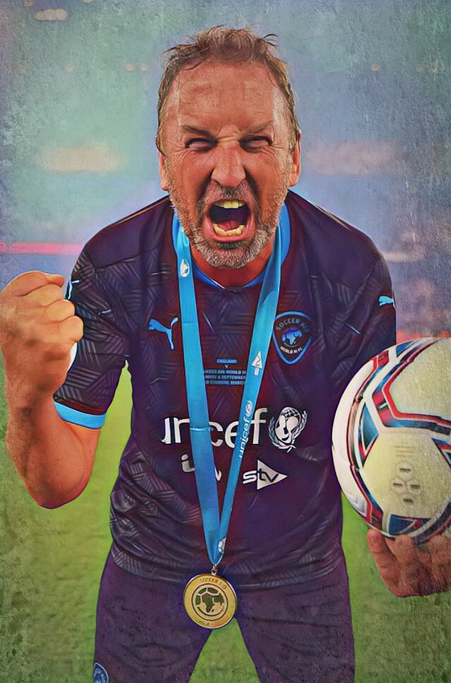 missspellbound's tweet photo. So happy for him ❤️ No-one deserves it more. #LeeMack  #SoccerAid https://t.co/HC7h6MjVHs
