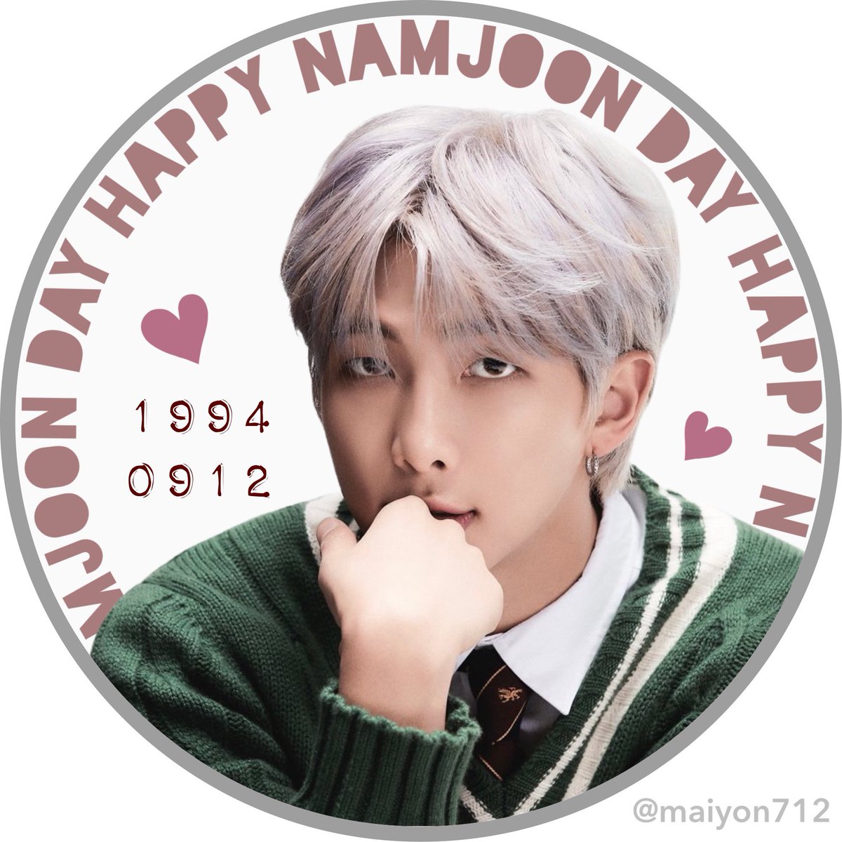maiyon712's tweet photo. 【Namjoon センイル アイコン🐨まとめ】

みなさん一緒にナムさんのセンイルを盛り上げていきましょう🥳🎉💜

増えたらスレッドに続けます🌼

💟良かったら自由に使って下さい♡
💟いいね＆RTして貰えると嬉しいです♡

#maiyon加工 #Namjoon #RM https://t.co/Fzn9ZyccJD