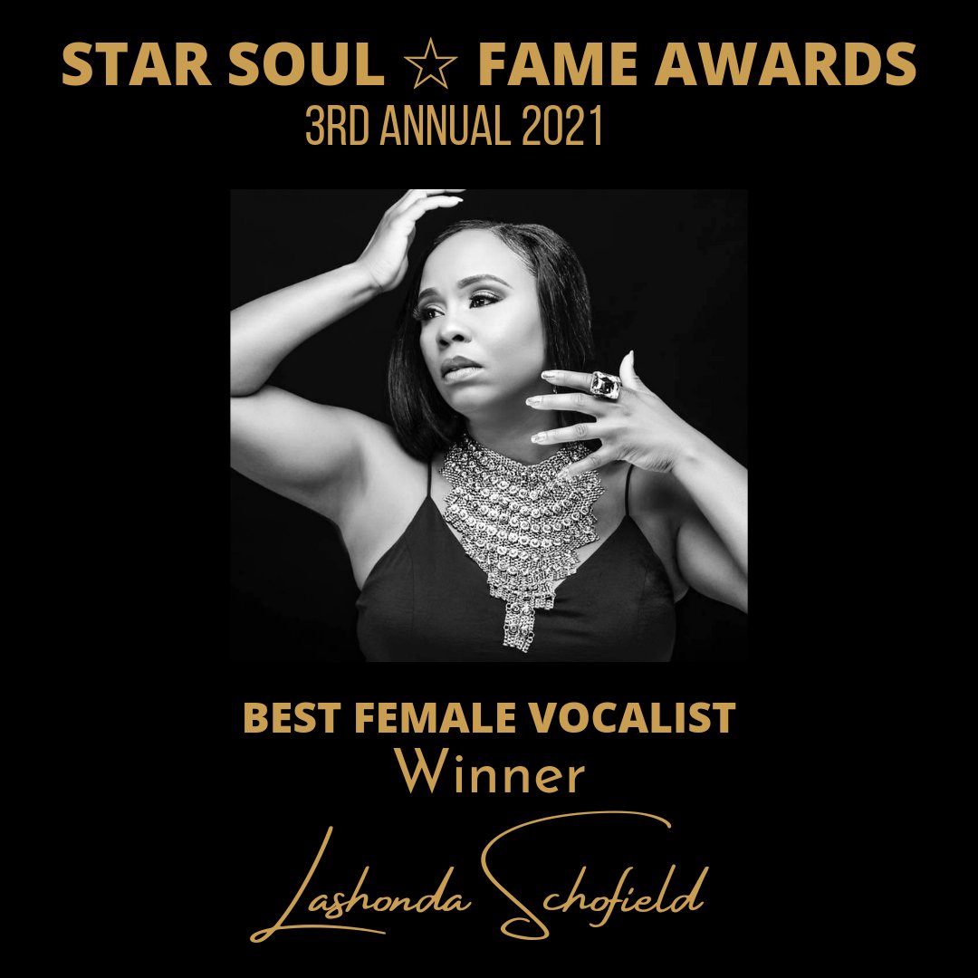 SoulFameAwards's tweet image. And The WINNER IS.... @datgurlcanwrite for "BEST FEMALE VOCALIST" Lashonda has different types of singing ability styles that's out of this world that means she has a POWERHOUSE VOICE! so with that being said congratulations.