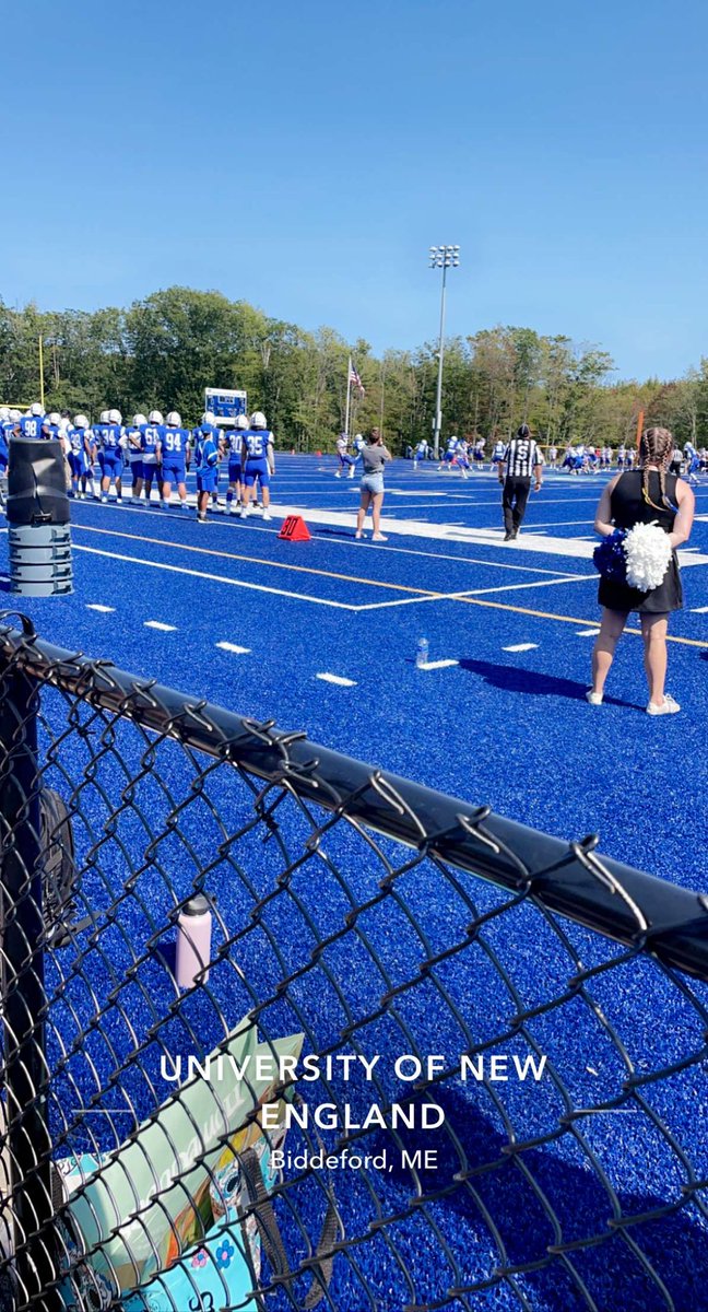 adam_eldeeb's tweet photo. I’d like to thank @TimViall along with the rest of the UNE staff for inviting me up for their home opener today. @UNESports https://t.co/KKmzsSIwav