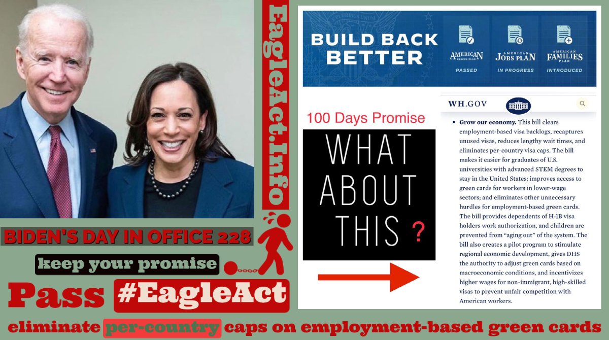 GCBCoalition's tweet photo. .@POTUS @JoeBiden, @VP: Day 228; where is your Promise? @SenSchumer @SenatorDurbin @WHCOS @SecMayorkas  

Indian immigrants endure racism👇
—Discriminatory per-country caps
—@USCIS delays processing 485 applications
—#H4EAD Women put out of work
—#H4kids age out

📌PASS #HR3648 https://t.co/qtEBJhAKd7