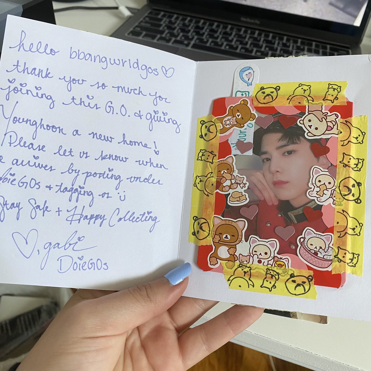bbangwrldgos's tweet photo. EEEEE YOUNGHOON LUCKY DRAWS R HOME!!! thank u for the go @doieGOs 🤍 #doieGOs https://t.co/UjLjKGnWEj