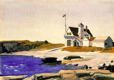 Coast Guard Station, Two Lights, Maine, 1927 #hopper #newrealism