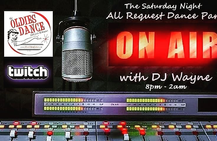 theoldiesdance's tweet photo. Tonight at 8pm Live broadcast with DJ Wayne. All Request till 3am on Twitch. Tune in and join the fun.. https://t.co/xiiPWY7bcc https://t.co/jMGLSOV3fL