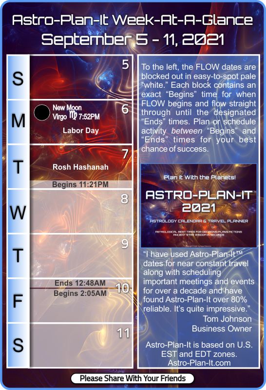 astroplanit's tweet photo. Astro-Plan-It  Week-At-A-Glance September 5 - 11, 2021 - https://t.co/5yGGaQe9oj https://t.co/eQKaYn0AjR