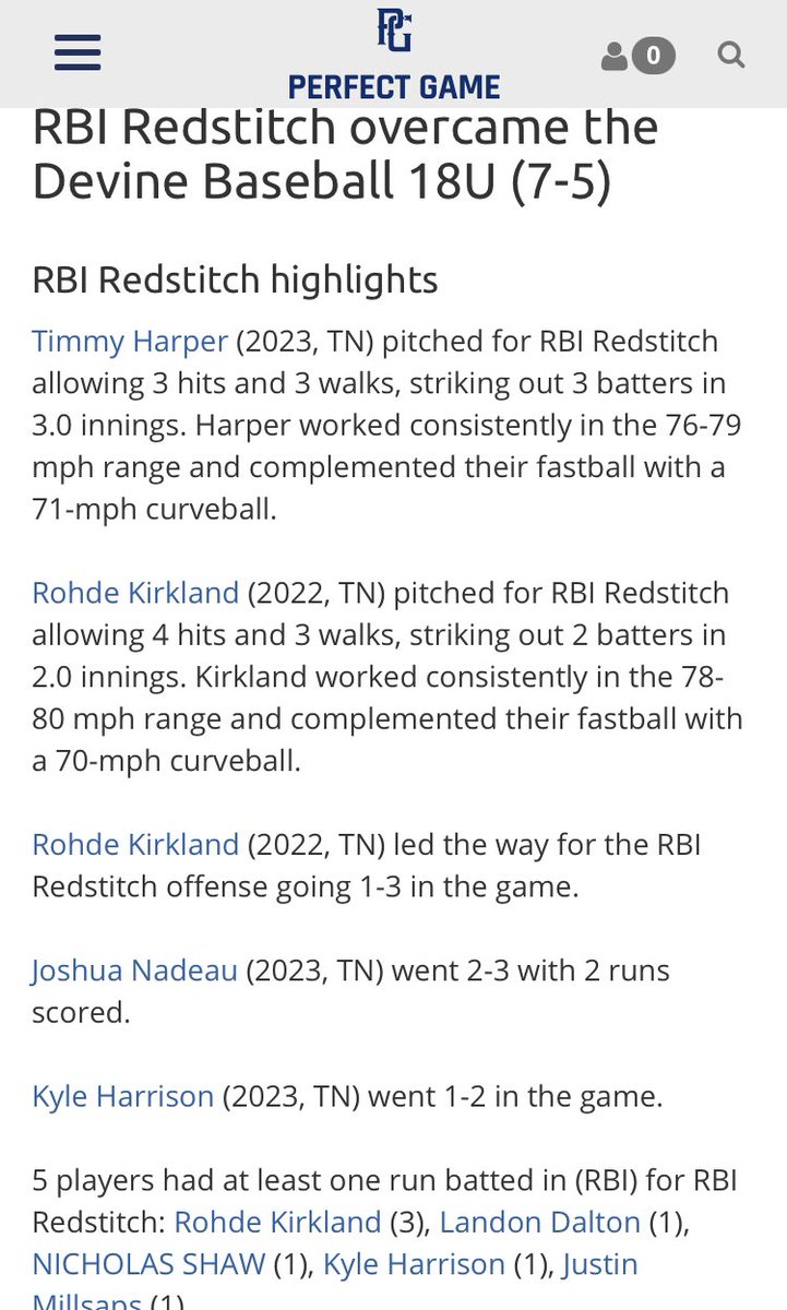 Rbi18u's tweet photo. RedStitch108 18u grab the W, in their first game of the fall season @ 2021 Perfect Game Southeast Labor Day Classic (Upperclass/2022's) Shoutout to Coach @OZZY12_ on his 1st Win for RBI RedStitch108. @PG_Scouting @BUncommitted @PerfectGameUSA #2022 #2023 https://t.co/PJCeeRpXpl