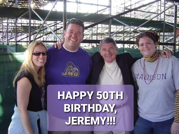 TVChick16's tweet photo. Happy 50th Birthday, Jeremy!!! #GoDukes https://t.co/JJm011Eea4