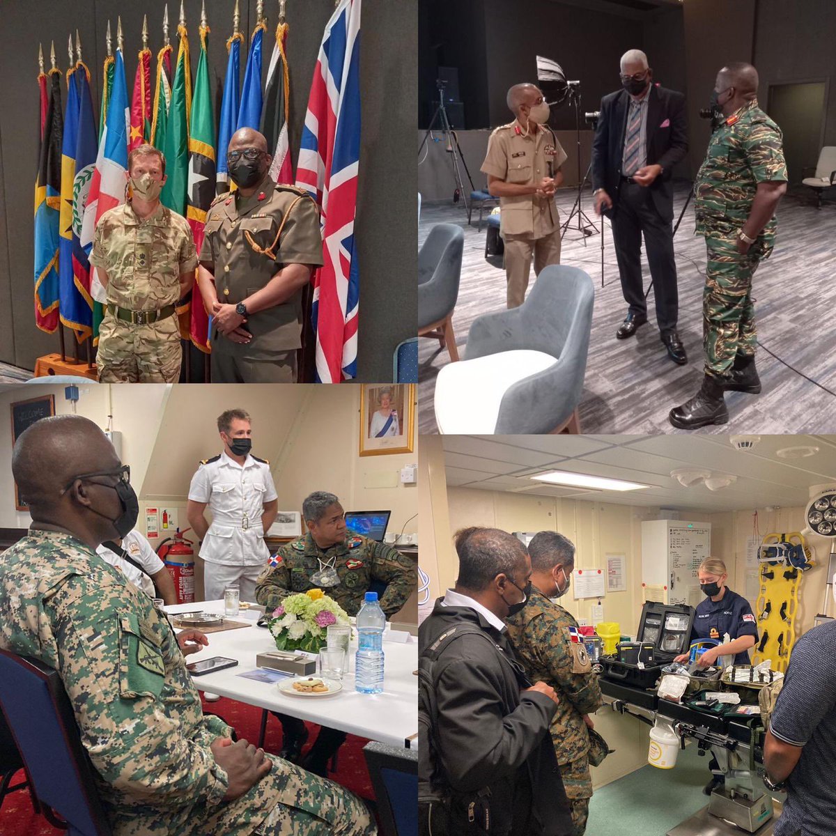 Swestred's tweet photo. Farewell to the last Defence Chief who attended this week’s UK-Caribbean CDS’ Conference. Co-hosted by #ABDF ashore & on @HMS_Medway there has been excellent dialogue on the challenges, aspirations & opportunities linking @DefenceHQ & the Caribbean! 🇦🇬🇧🇸🇧🇧🇧🇿🇩🇴🇩🇲🇬🇾🇬🇩🇯🇲🇰🇳🇻🇨🇱🇨🇹🇹+🇬🇧 https://t.co/kydEwWu3f9