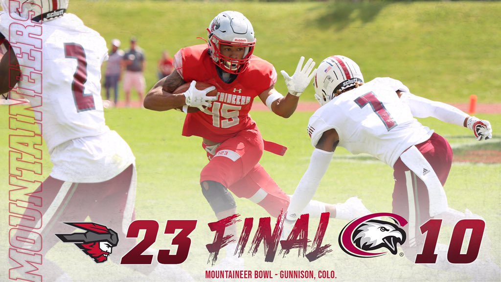 FB | Mountaineers win their season opener 23-10 against Chadron State! #FearTheNeers