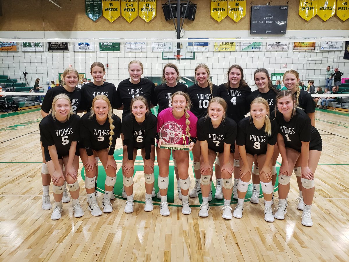 Lakeview_vb's tweet photo. Your '21 Shamrock Invite champs!!! First time we've picked up that trophy - always hard to do something first. Saw today how hard we'll have to work to #chasethefeeling. This team is starting to write their own story! #lakeviewvikes https://t.co/vidONnsyfD