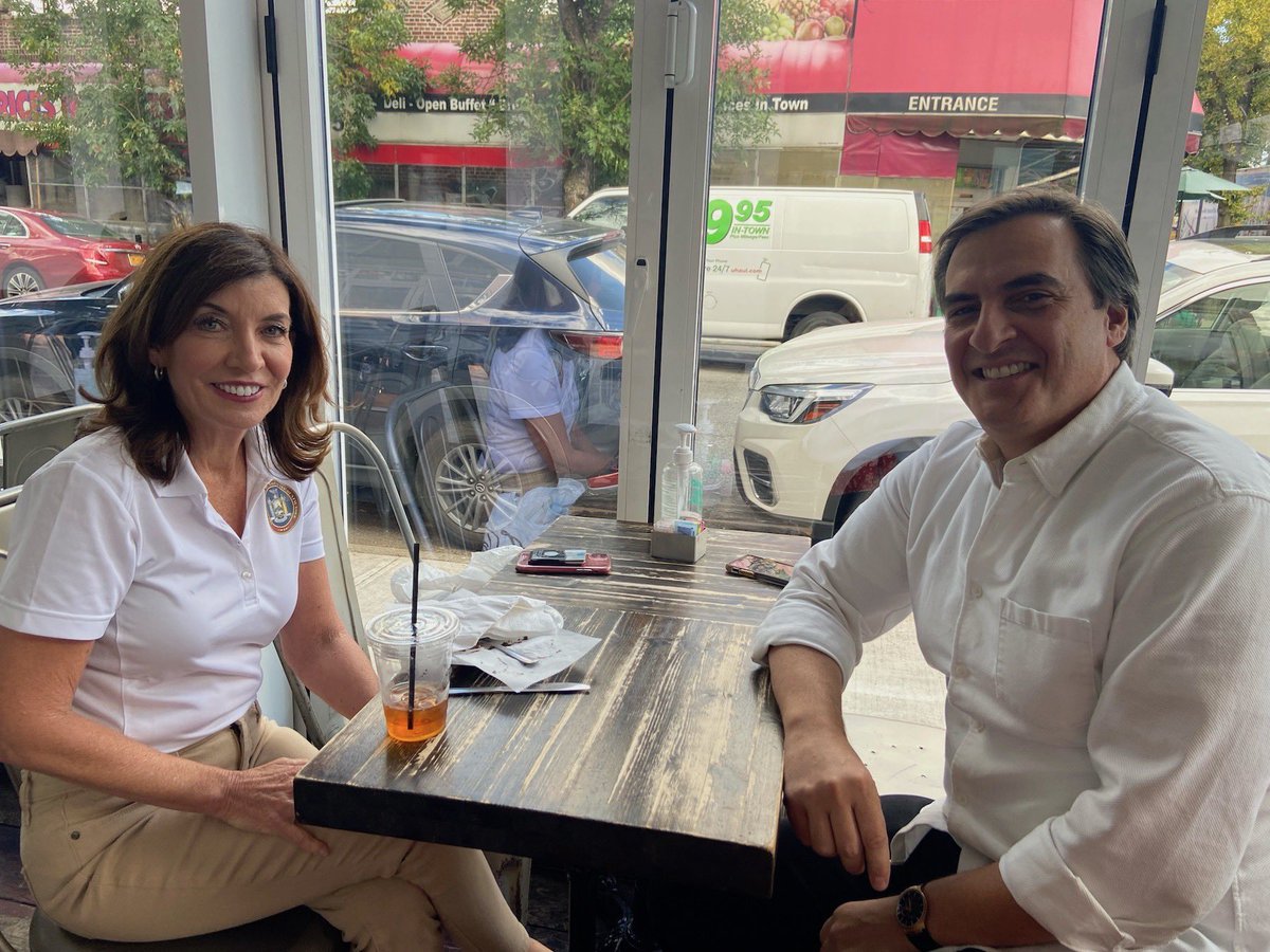 Gov. Hochul joins NYS Senator Gianaris in Astoria.
