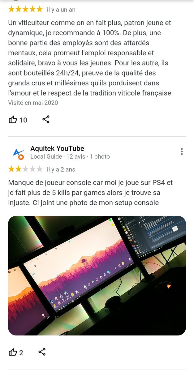 Chap_GG's tweet photo. Oh les avis google de Solary mettent Xtra bien https://t.co/uPY08PTCQf