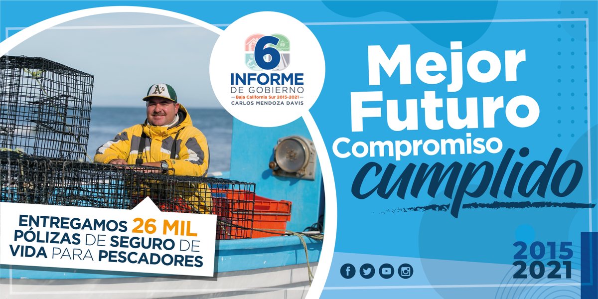 cmendozadavis's tweet photo. Durante estos seis años, dimos impulso al sector pesquero a través de diversas acciones, como fue la implementación de forma gratuita del Programa de Seguro de Vida, para proteger a los pescadores y a sus familias. #SextoInforme #MejorFuturo #CompromisoCumplido https://t.co/myhZGm8ooV