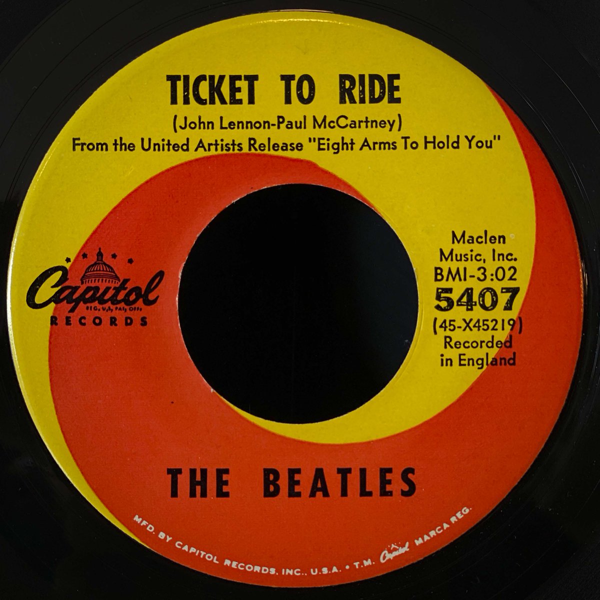 DAGUILARFOTO's tweet image. The Beatles &quot;Ticket to Ride&quot; (1965).
Saturday Music en @Discopolis_mx
#45rp #DiscoVinilo #Beatles #musica PIX📷DA