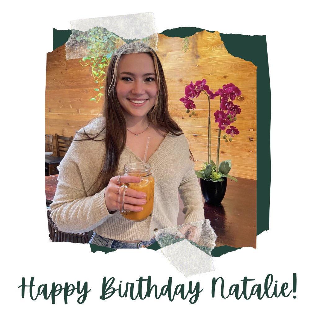 Happy birthday to sophomore, Natalie! 🤍✨ We hope your day is as special as you!