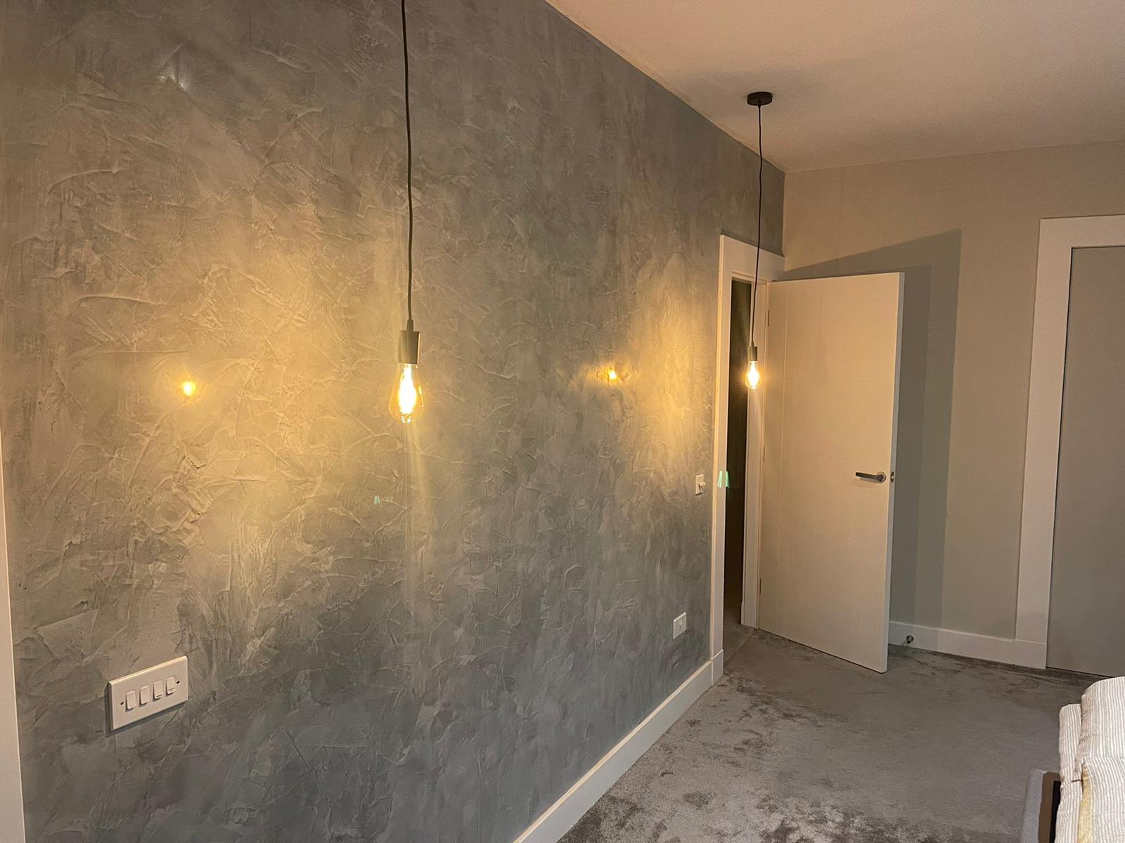 Plastering Perfect Ltd On Twitter Grey Venetian Marble Wall Here We Installed Custom Grey Marble Venetian Plaster Polished Up To A Mirror Like Finish Which Catches These Down Lights Beautifully Delighted