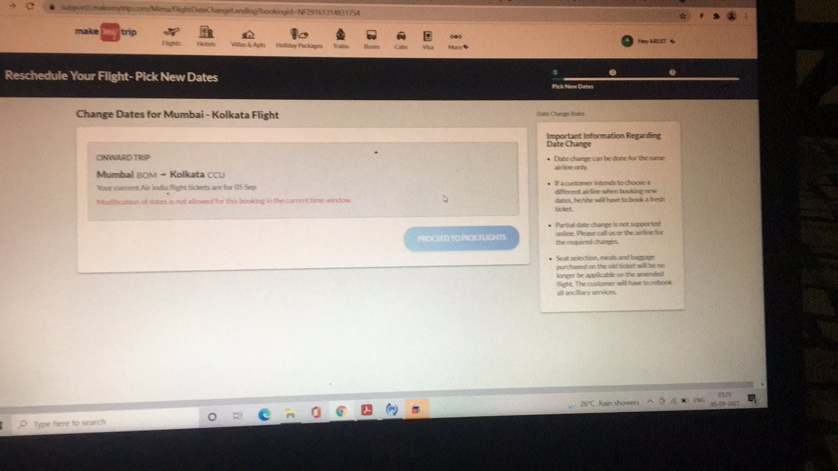 TuneIn_Arijit's tweet photo. @airindiain Suggested option over DM is not at all relevant. @airindiain cannot simply put the ball into the scope of @makemytrip because of their flight cancellation. 

Who canceled the flight? AI or booking platform ? https://t.co/60Ws0KGGp0
