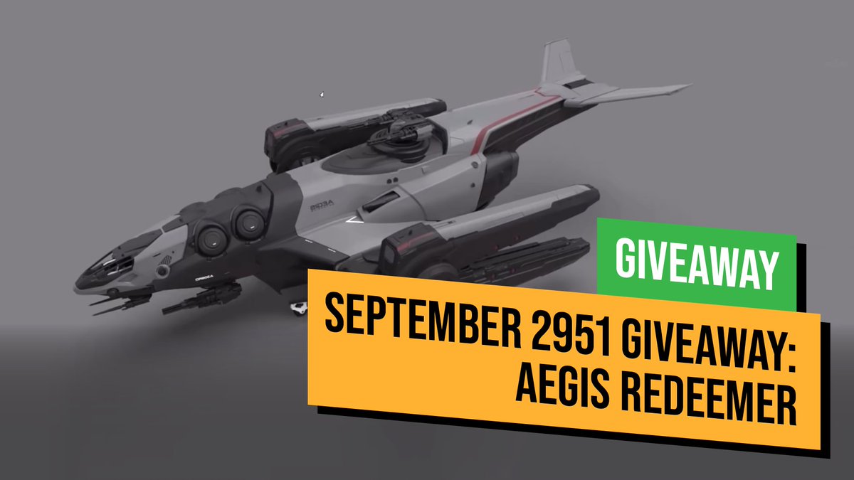 SubliminaLsTV's tweet photo. The @SubliminaLsTV September 2951 #StarCitizen Ship Giveaway is the Aegis Redeemer! Brought to you buy @gameglassgg and NOT @RobertsSpaceInd🤔

➡️ Enter: https://t.co/teS8KbHtLL https://t.co/wzFUtdvcwA