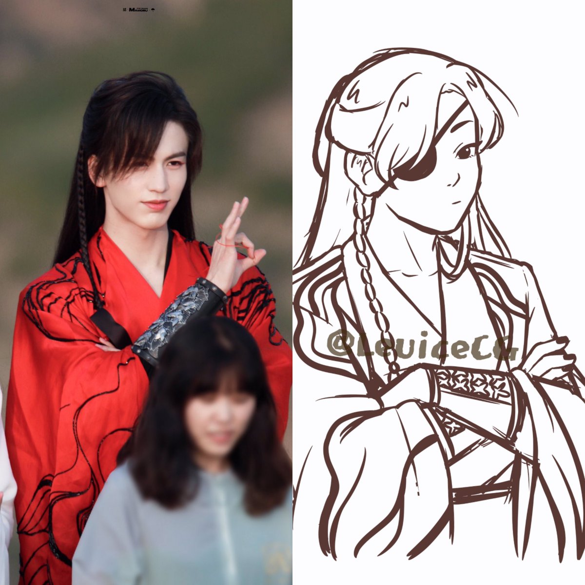 LeuiceC's tweet photo. "If you're not my Gege, I don't care what you say"

Fast sketch as first attempt to make Hua Cheng✨

#TGCF #HOB #EternalFaith #TianGuanCiFu #HeavenOfficialsBlessing #HuaCheng https://t.co/3034ac49KK