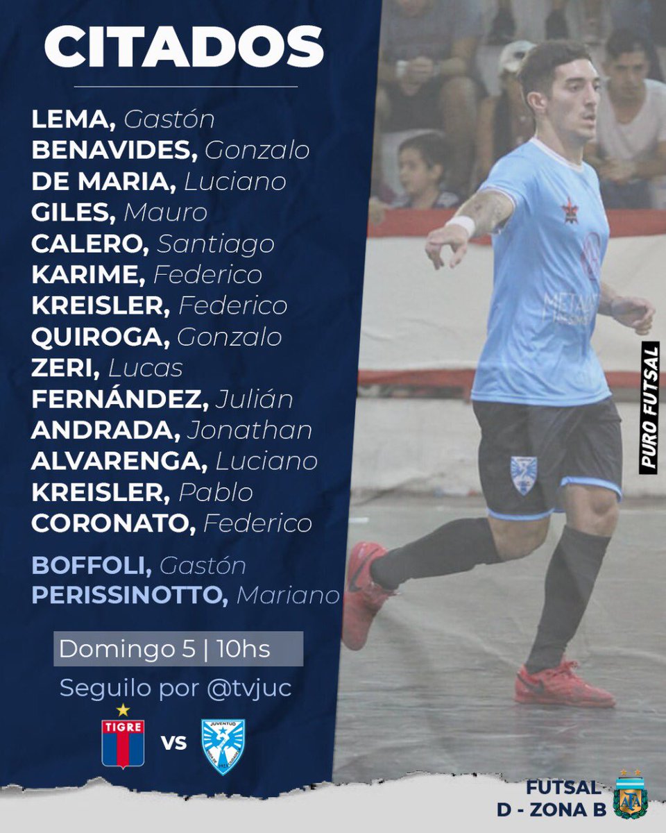 ⚽️ Mañana #SeJuega

👉🏽 Desde las 10hs enfrentamos a Tigre por la sexta fecha del torneo.

Seguilo por @tvjuc (instagram)