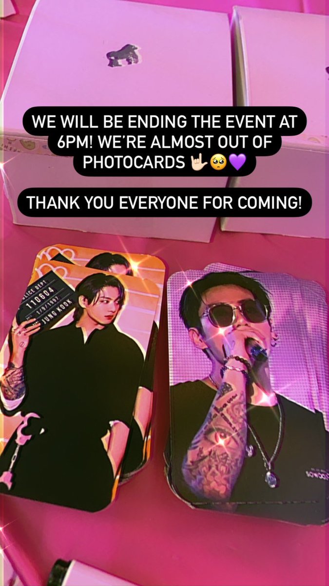 NASAMILKTEA's tweet photo. We’re ending the event at 6PM! 💜 https://t.co/Ax2Aopz80E