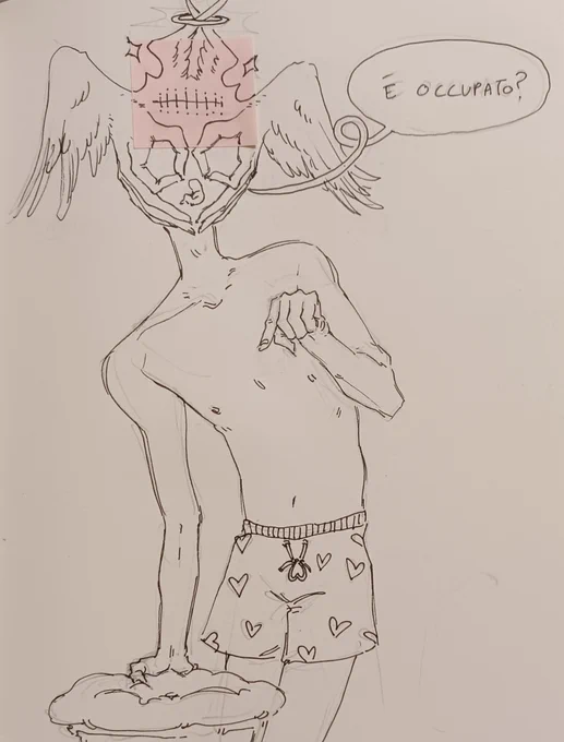 Honestly I'm not the best at sketching but last night I had this idea for a "story" so now I'm doodling around the characters
Also I hate those fucking hearted shorts but I want the angel to wear some stupid shit like crocs idk 