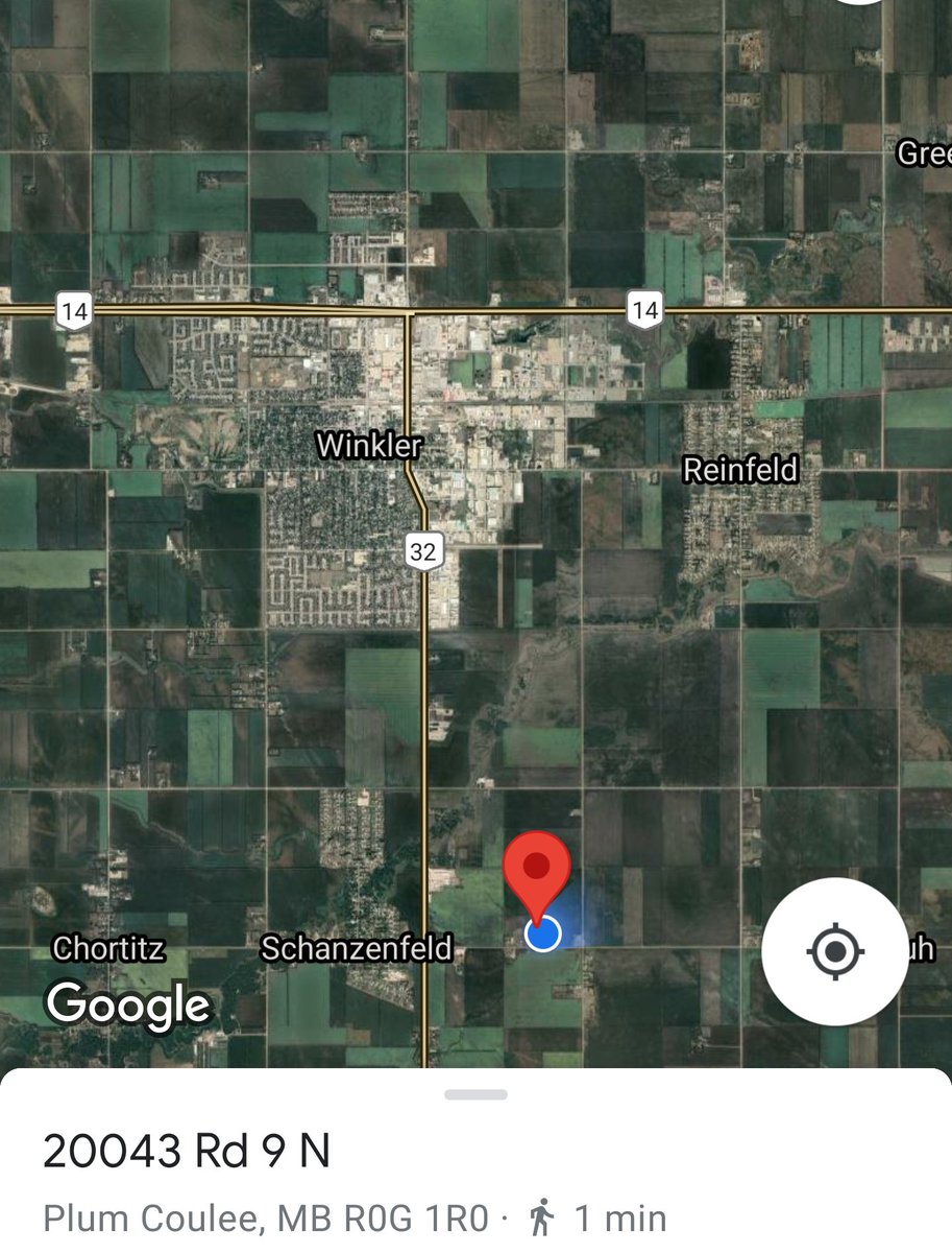 The freedom rally on Monday will be held at this private acreage just south of Winkler at 3pm. Sign boys will direct you here from any previous location you may have heard about. You can also use this link to direct you to the right place. Thank you.

maps.app.goo.gl/SKmELYhYkXnWZh…