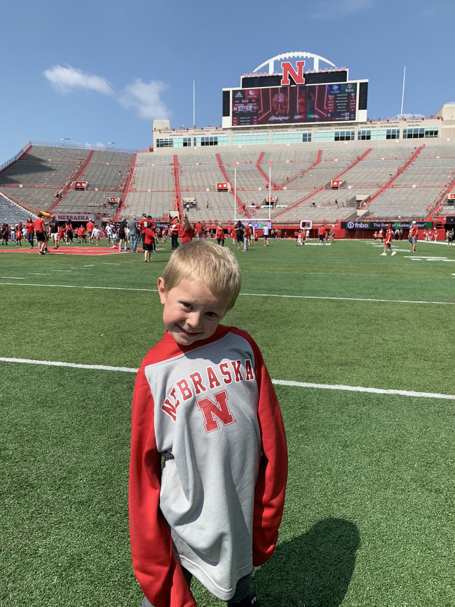 CoachJtHamm's tweet photo. Zayden’s FIRST Husker game and Nebraska wins big!
Life long memories were made today!🤍🌽🏈
I love you Zayden!❤️ #FirstHuskerGame #GoBigRed https://t.co/wHaMbX7tPE
