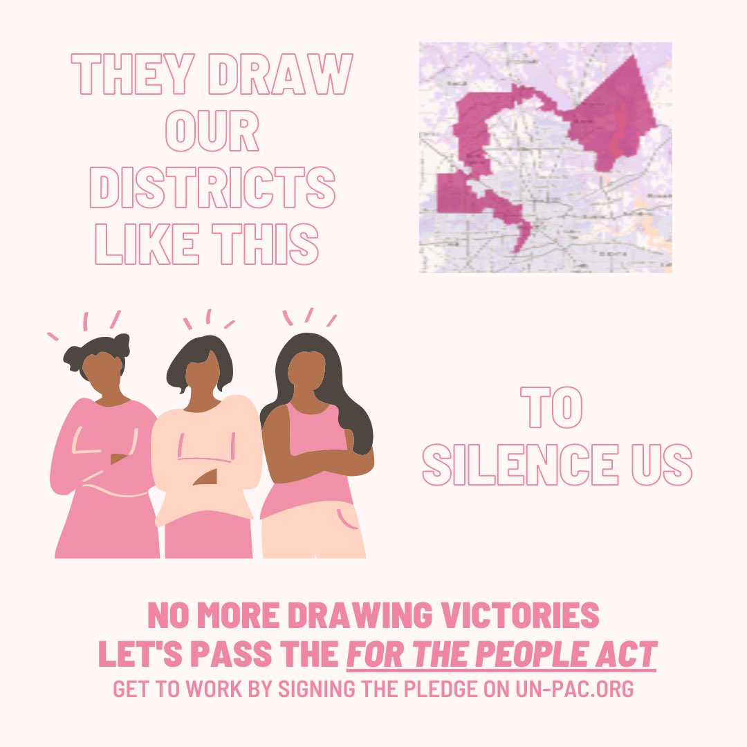 UnPAC_Texas's tweet photo. They take away our vote so they can get away with taking our rights… but we can’t let them. Let’s pass the For The People Act. Now. #ForThePeopleAct #txlege https://t.co/dihUmGHe0D