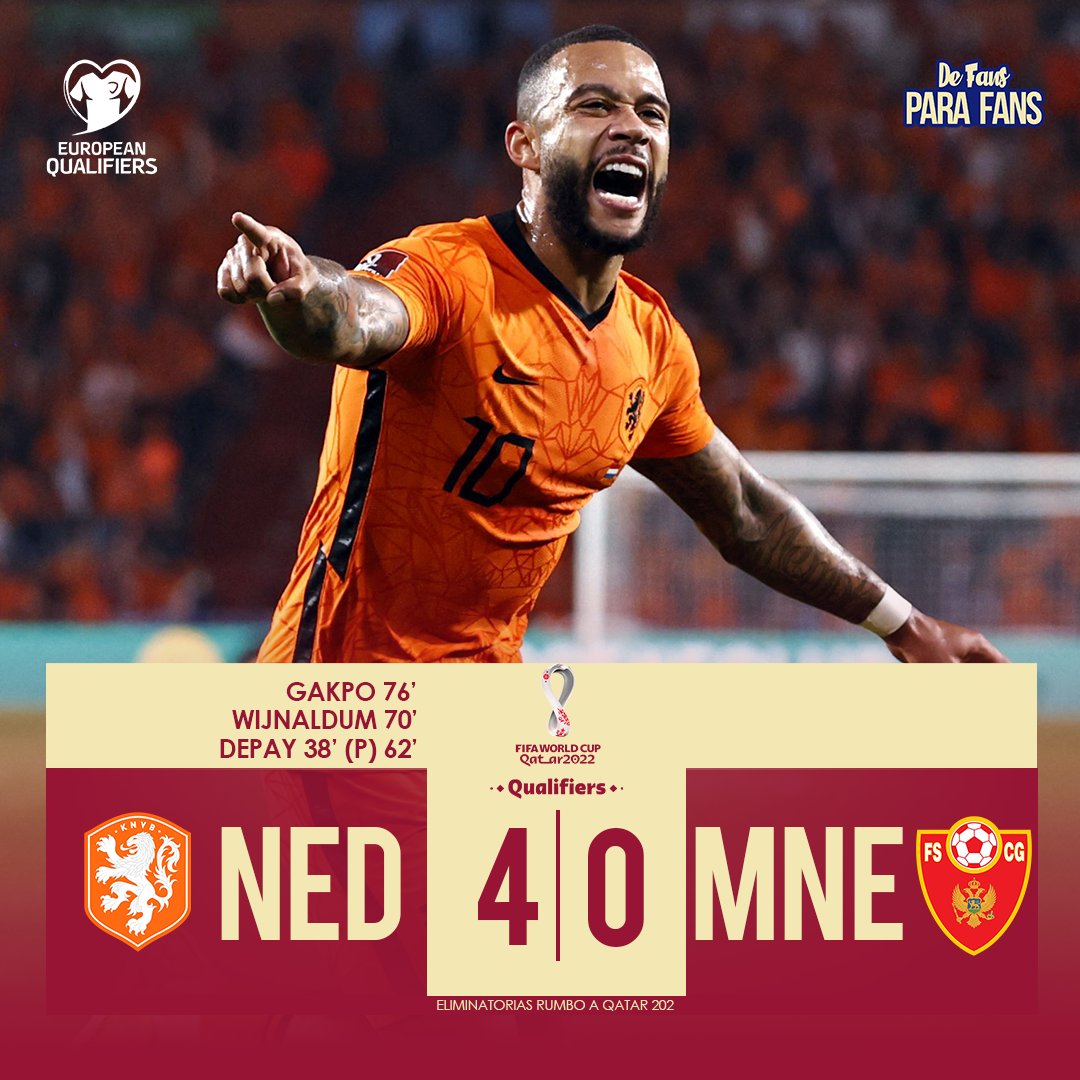 DeFansparaFans2's tweet photo. #PorSiNoLoViste Se jugo la jornada 5 del elimanotorio europeo rumbo a #Qatar2022 y así quedo la fecha en donde #NOR saca el resultado #RUS gana de visita #NED golea y #DIN gana por la minima
#WCQ #LVANOR #CYPRUS #NEDMNE #FRODEN #UEFA #EliminatoriasQatar2022 #EuropeanQualifiers https://t.co/fjpL6X5umu