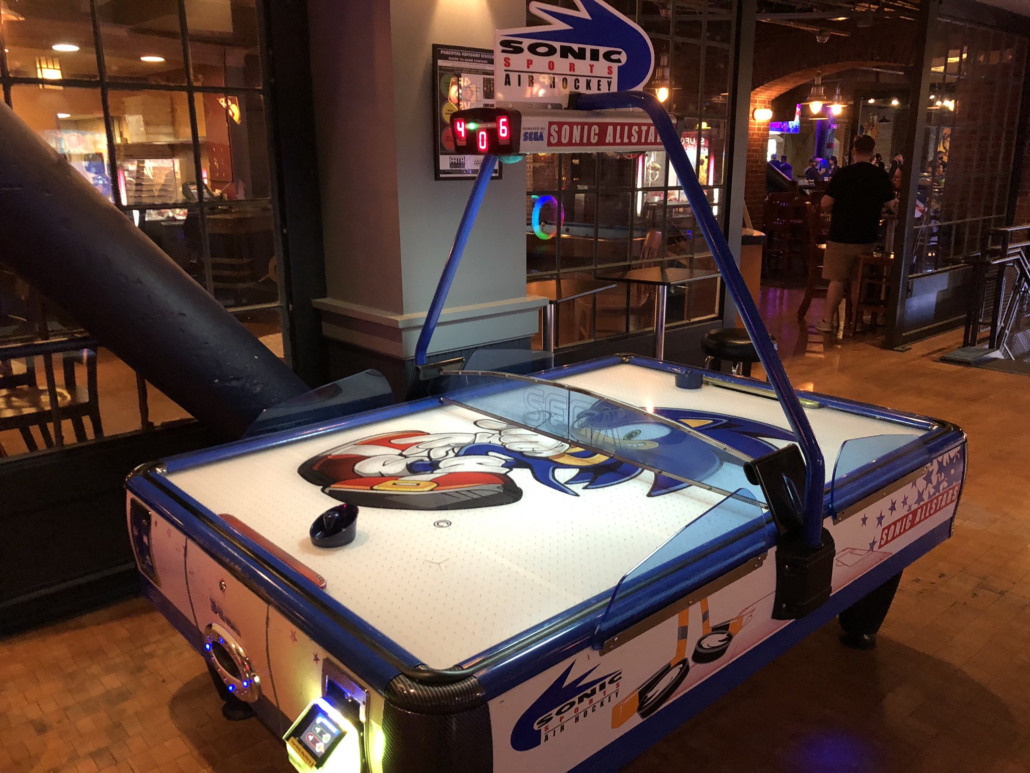 SEGA Sonic All Stars Air Hockey Table Ticket Redemption, 55 OFF