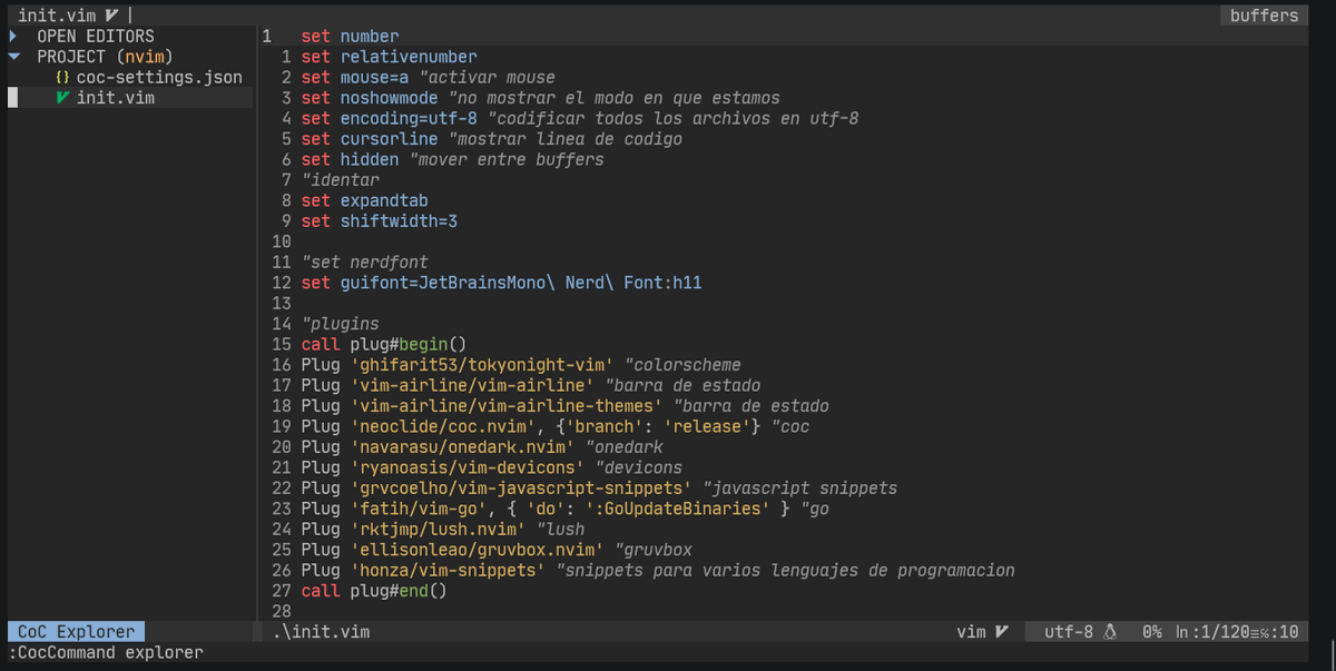 frannndev's tweet photo. Empecé a hacer mi propia configuración de Neovim
#nvim #like #rt #programacion #programming #vim #editor #code #coding #coding4ever https://t.co/qELWZH1zcN