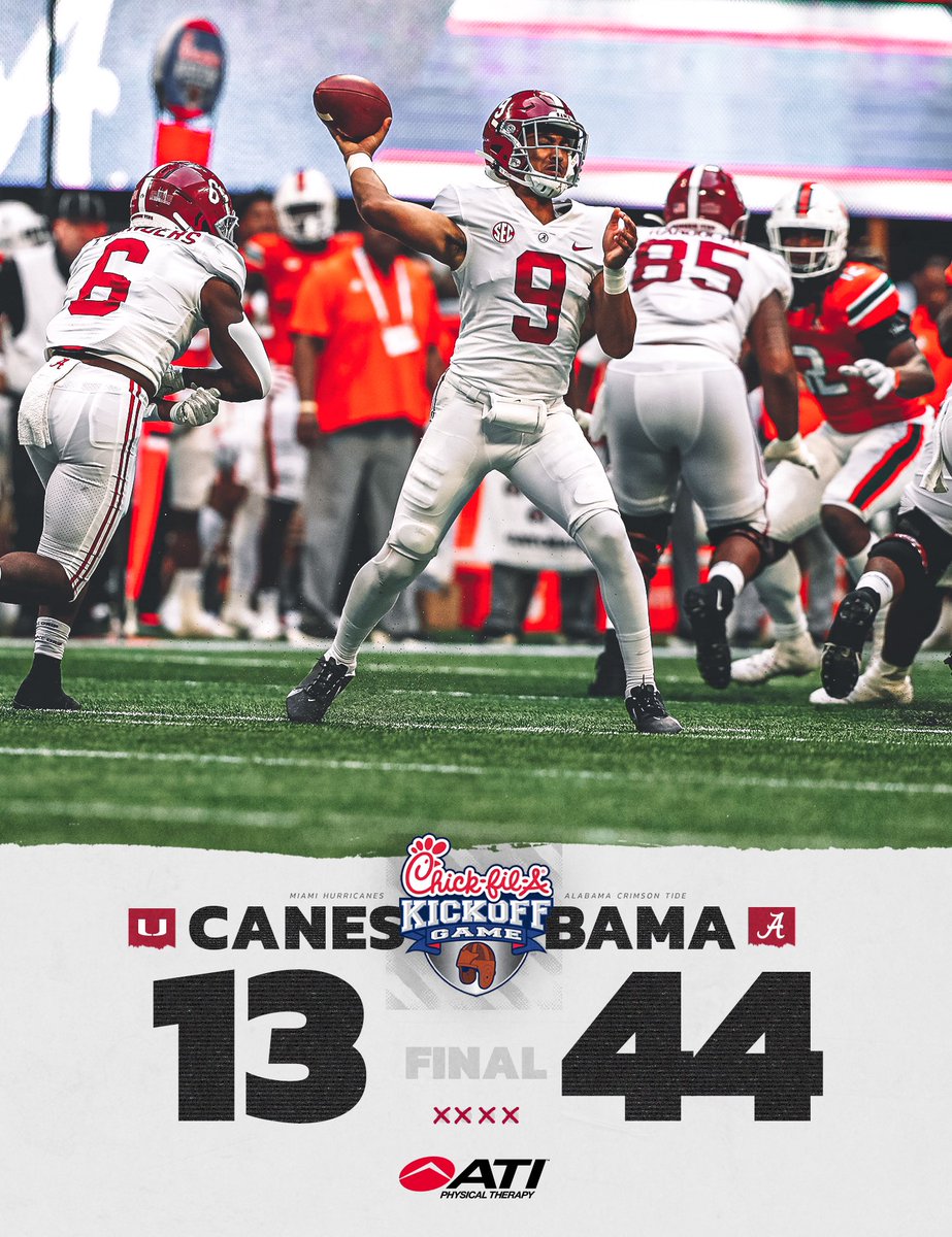 BAMA WINS!

#BamaFactor #RollTide