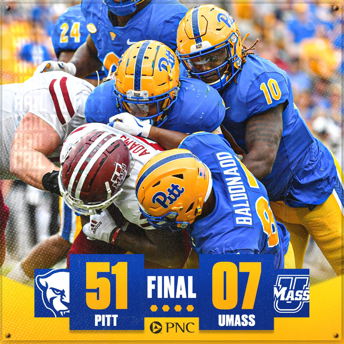 Pitt_FB's tweet photo. TEAM WIN‼️

Turn on those Victory Lights! ✨

#H2P » #WeNotMe https://t.co/alYautVGOc