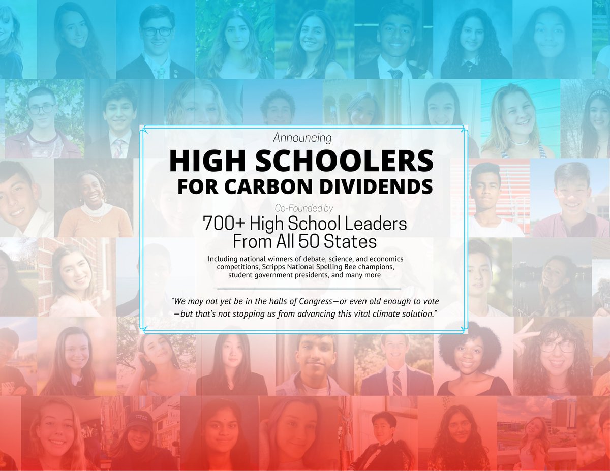 High Schoolers for Carbon Dividends tweet media