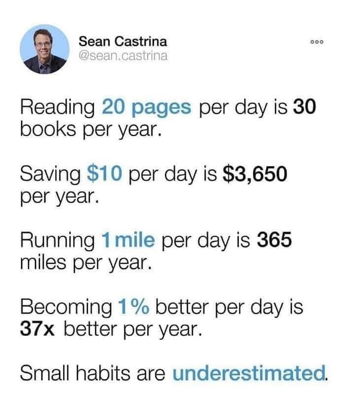 jillsiefken's tweet photo. Small habits #plaea #edchat #iaedchat https://t.co/S4VOibWhUB