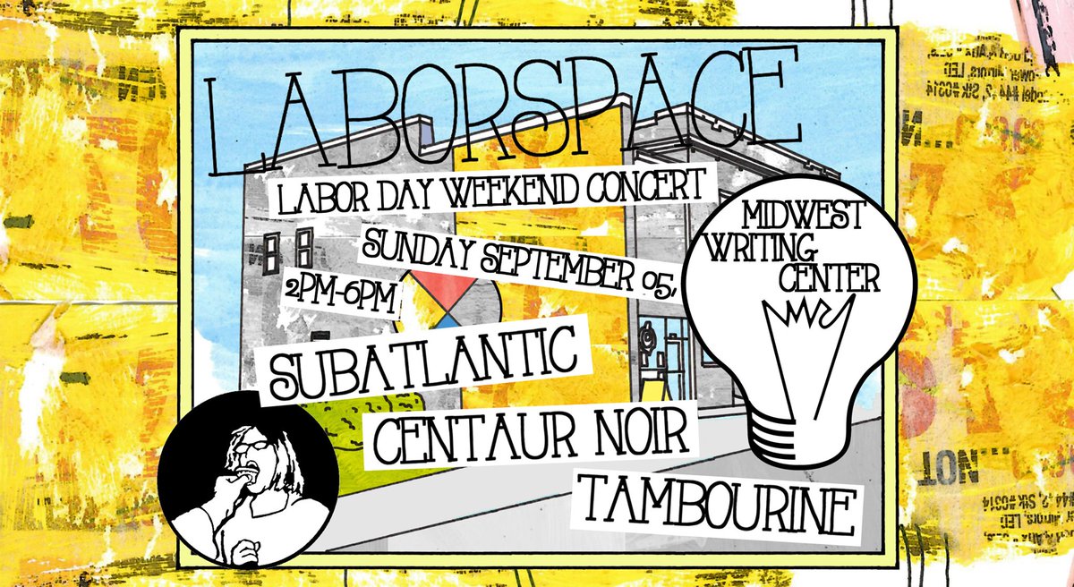 MWC_QC's tweet photo. TOMORROW 9/5 at #LaborSpace w/ @ROZZTOX & @RaggedRecordsRI
Readers every hour and live music, crafts, food & more all day!
2:45 Melissa Conway & Emily Kingery
3:45 Farah Marklevits & Mike Bayles
4:45 Sarah Mrock & Michelle Opsahl
5:45 Janey Locander & Charly Heber-Spates
#mwc https://t.co/nrqXjhQqJA