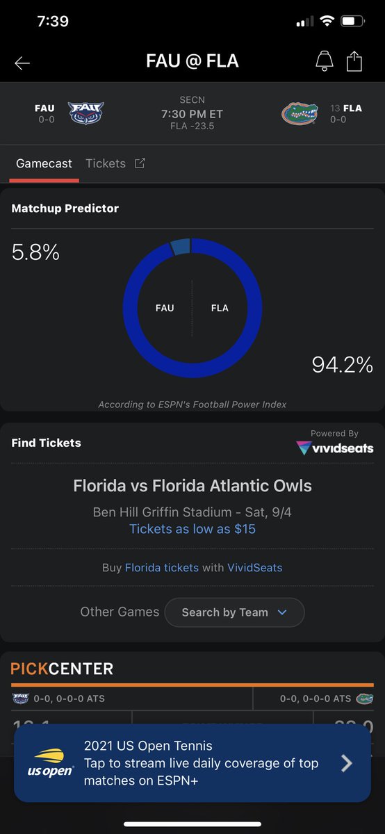 theCjwK's tweet photo. So you’re telling me there’s a chance? #fau #uf #letsgoowls https://t.co/wjifvj1HQT
