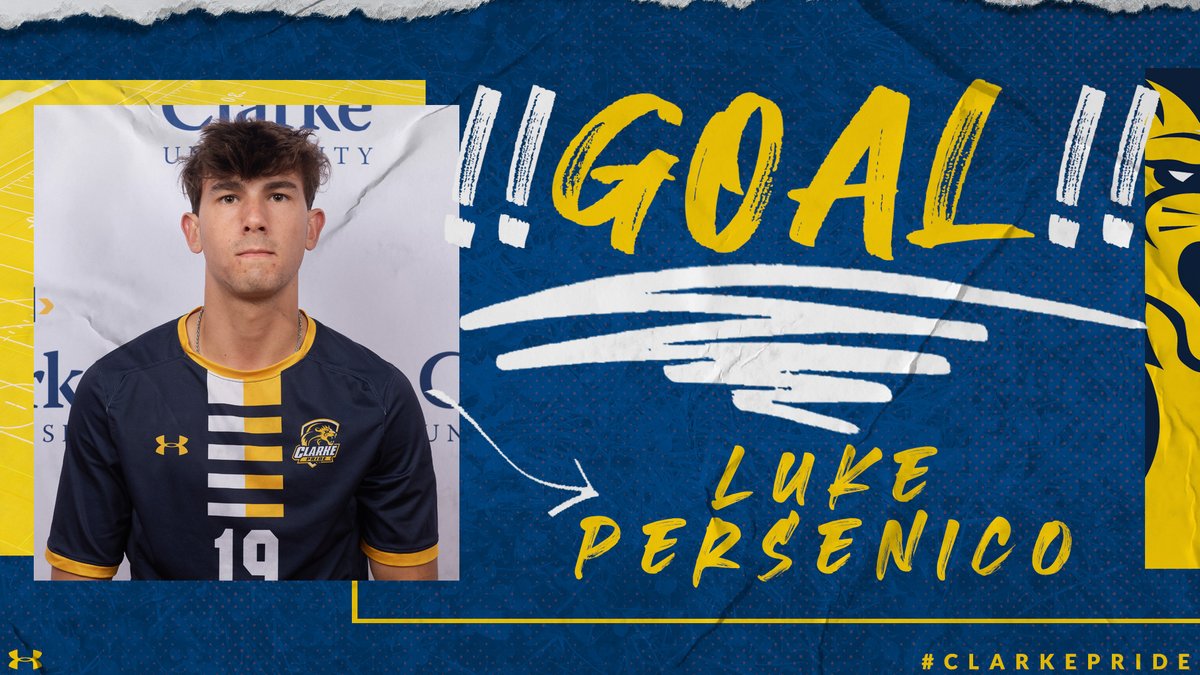 28' - PRIDE GOAL!

Luke Persenico is pretty good at soccer.

That's the tweet.

#ClarkePride