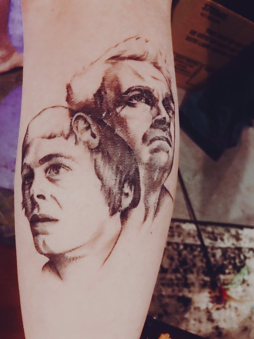 1 pic. New tattoo + references: Joe Gilgun

It’s not quite done but I’m already so happy with it! 

It’s