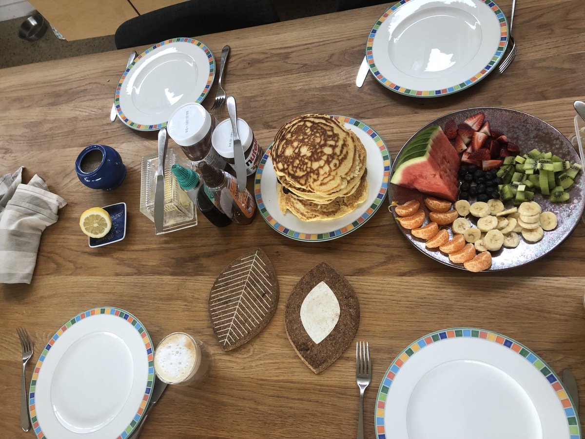 Feeling grateful for family and health. Thank you fellow healthcare workers! #SolidarityPancakes