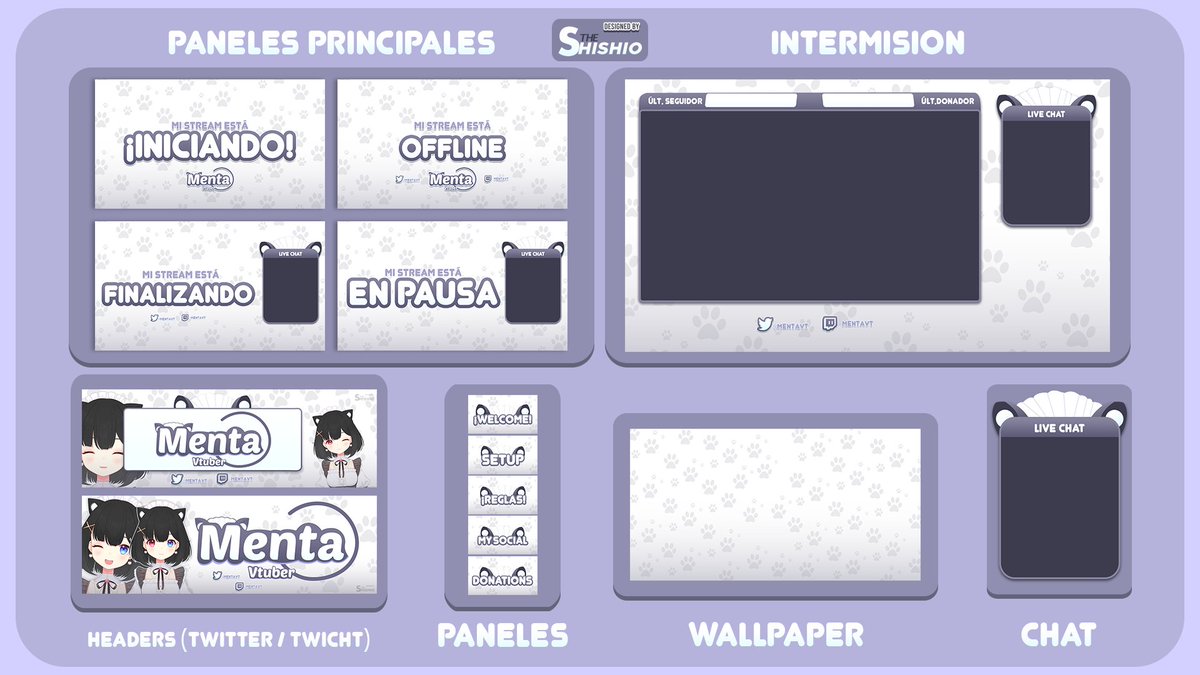 TheShishio's tweet photo. Stream Pack.
Cliente: @MentaVT
Si gustan hacer un pedido, enviar un mensaje a mi MD, o a mi correo electrónico:
thecontactowo@gmail.com
#streampack #stream_pack #pack #desing #vtuber #Vstreamer #MentaArt #anime #animegirl #twitch https://t.co/TlkypEIAjv