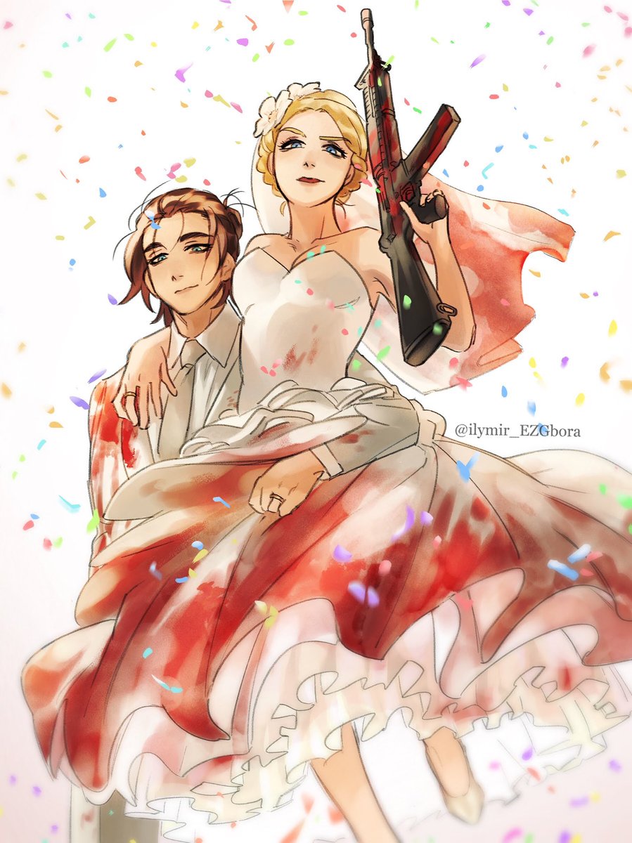 ilymir_EZGbora's tweet photo. Bloody wedding! 👰‍♀️🤵
#erehisu #エレヒス https://t.co/BNhqftmPsS