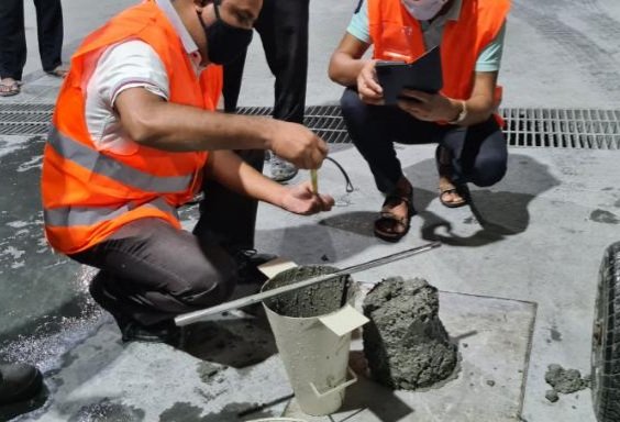 STOconstruction's tweet image. A slump test determines the workability or consistency of concrete mix prepared at laboratory or the construction site during the progress of work. 
We carry out concrete slump tests from batch to batch to check and maintain uniform quality of our concrete.
#slumptest #trialmix