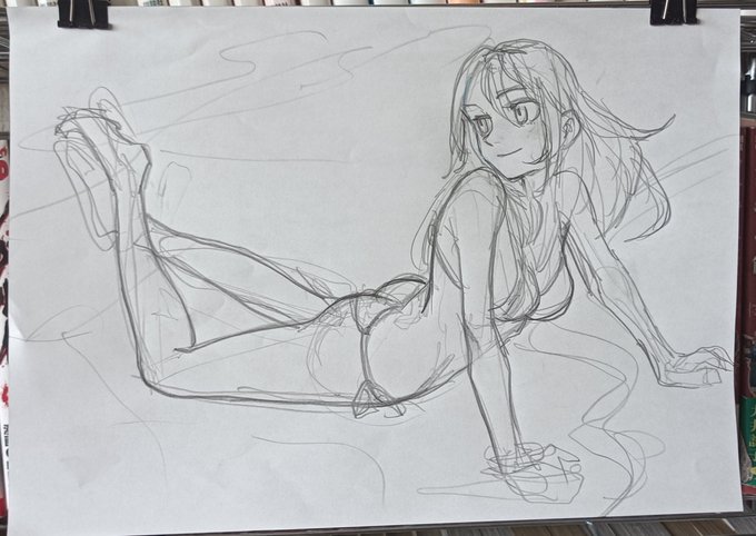 落描き。
頑張って絵を描きます😅 