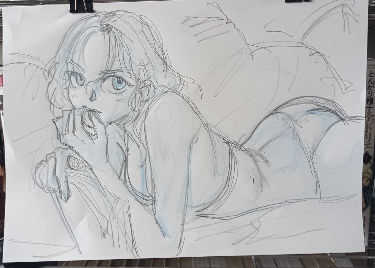 落描き。
頑張って絵を描きます😅 