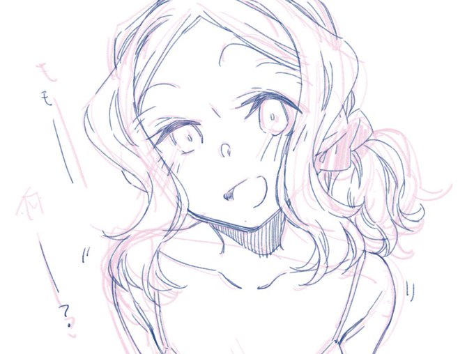 FANBOX用差分描いてる(*^ω^*)いい表情描けた気がする #ちびっこちゃん朝活 